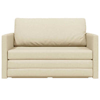 Divano letto Crema 124 x 71 x 78 cm Tessuto 4106697