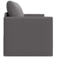 Divano Letto da Pavimento 2 in 1 Grigio 124x71x78 cm Pelle Sintetica 4106710