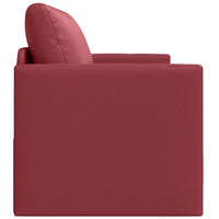 Divano a Terra Letto 2 in 1 Rosso Vino 124x71x78 cm Pelle Artificiale 4106711