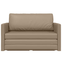 Divano letto Cappuccino 124 x 71 x 78 cm Velluto 4106712