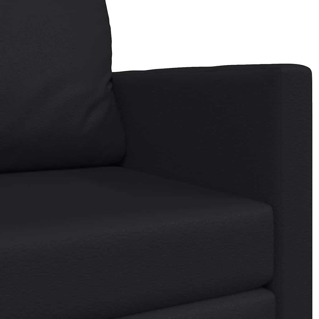 Divano a Terra Letto 2-in-1 Nero 124x71x78 cm Pelle Sintetica 4106713
