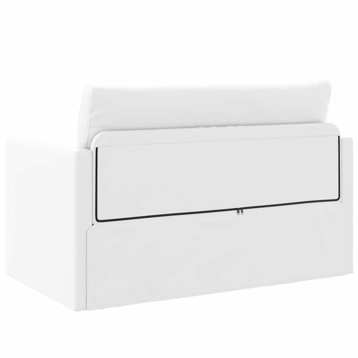 Divano Letto a Pavimento 2-in-1 Bianco 124x71x78 cm Pelle Artificiale 4106714