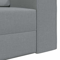 Divano Letto da Pavimento 2-in-1 Grigio Chiaro 245x150x60.5 cm Tessuto 4106715