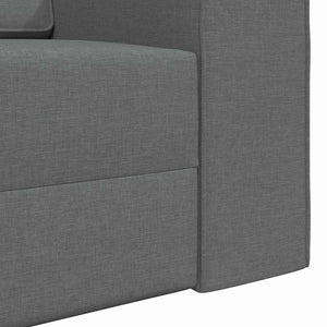 Divano Letto 2-in-1 Grigio Scuro 245x150x60.5 cm Tessuto 4106716
