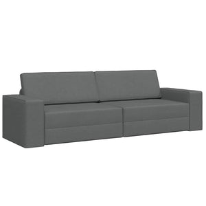 Divano Letto 2-in-1 Grigio Scuro 245x150x60.5 cm Tessuto 4106716