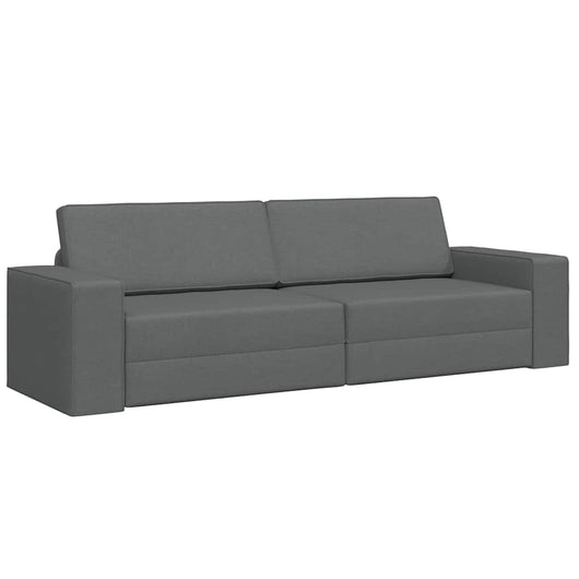 Divano Letto 2-in-1 Grigio Scuro 245x150x60.5 cm Tessuto 4106716