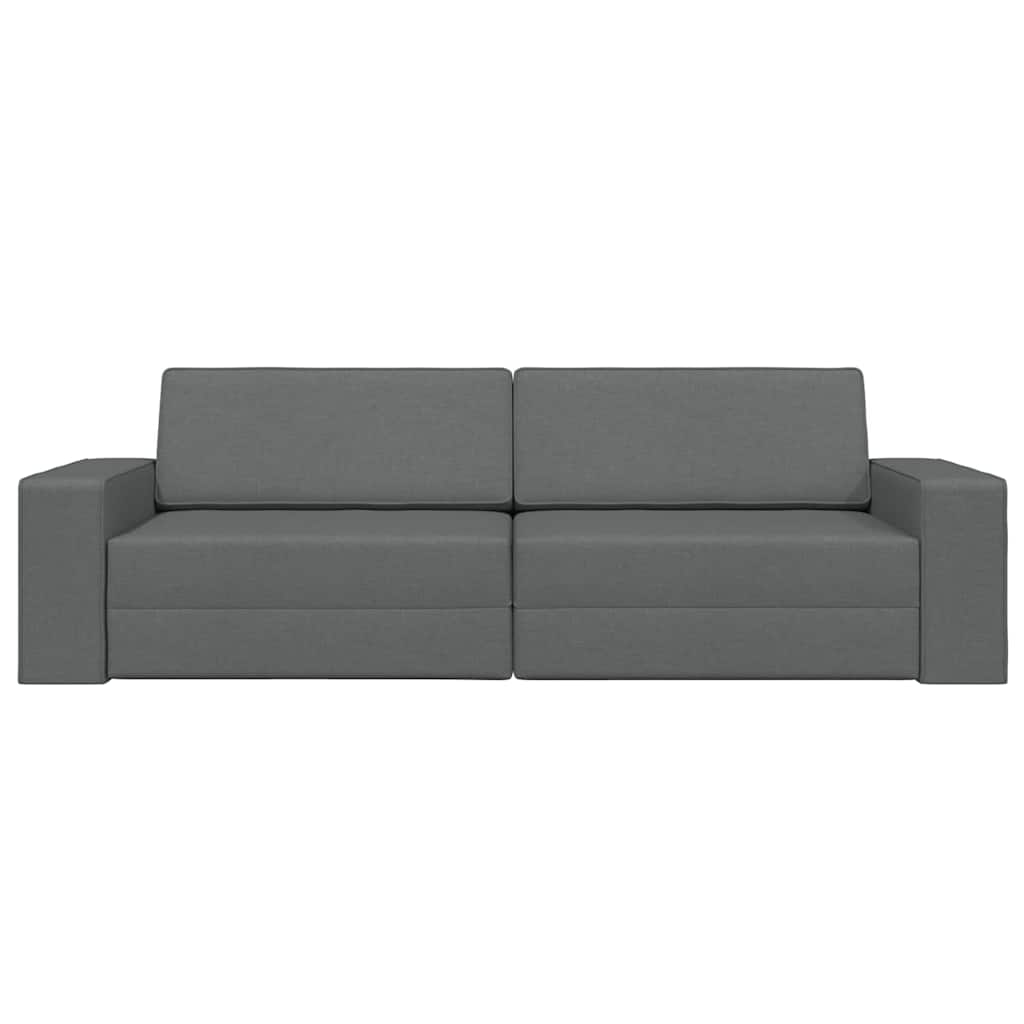 Divano Letto 2-in-1 Grigio Scuro 245x150x60.5 cm Tessuto 4106716