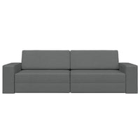 Divano Letto 2-in-1 Grigio Scuro 245x150x60.5 cm Tessuto 4106716