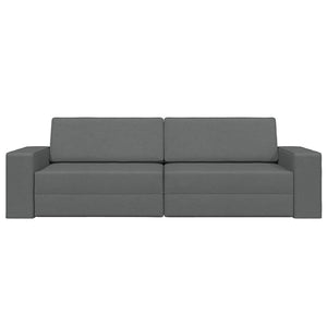 Divano Letto 2-in-1 Grigio Scuro 245x150x60.5 cm Tessuto 4106716