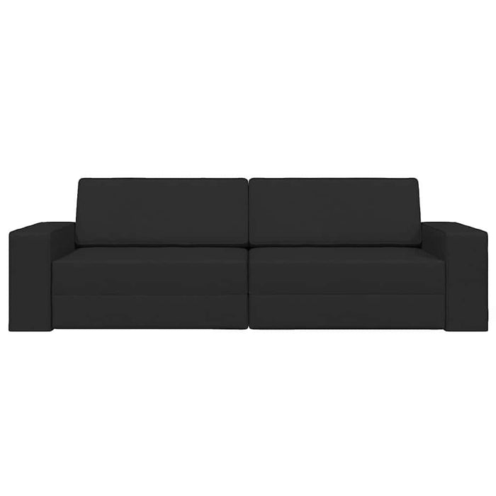 Divano Letto 2 in 1 Nero 245x150x60.5 cm Tessuto 4106717