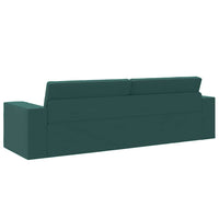 Divano Letto Pavimento 2-in-1 Verde Scuro 245x150x60.5 cm Tessuto 4106719