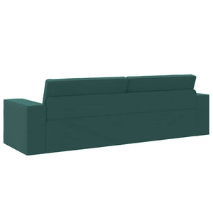 Divano Letto Pavimento 2-in-1 Verde Scuro 245x150x60.5 cm Tessuto 4106719