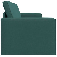 Divano Letto Pavimento 2-in-1 Verde Scuro 245x150x60.5 cm Tessuto 4106719