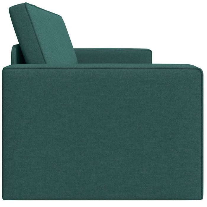 Divano Letto Pavimento 2-in-1 Verde Scuro 245x150x60.5 cm Tessuto 4106719
