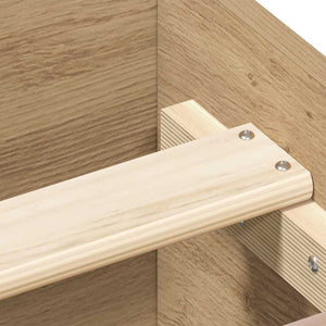 Giroletto senza Materasso-Struttura Letto Rovere Artigianale 100x200cm 208134