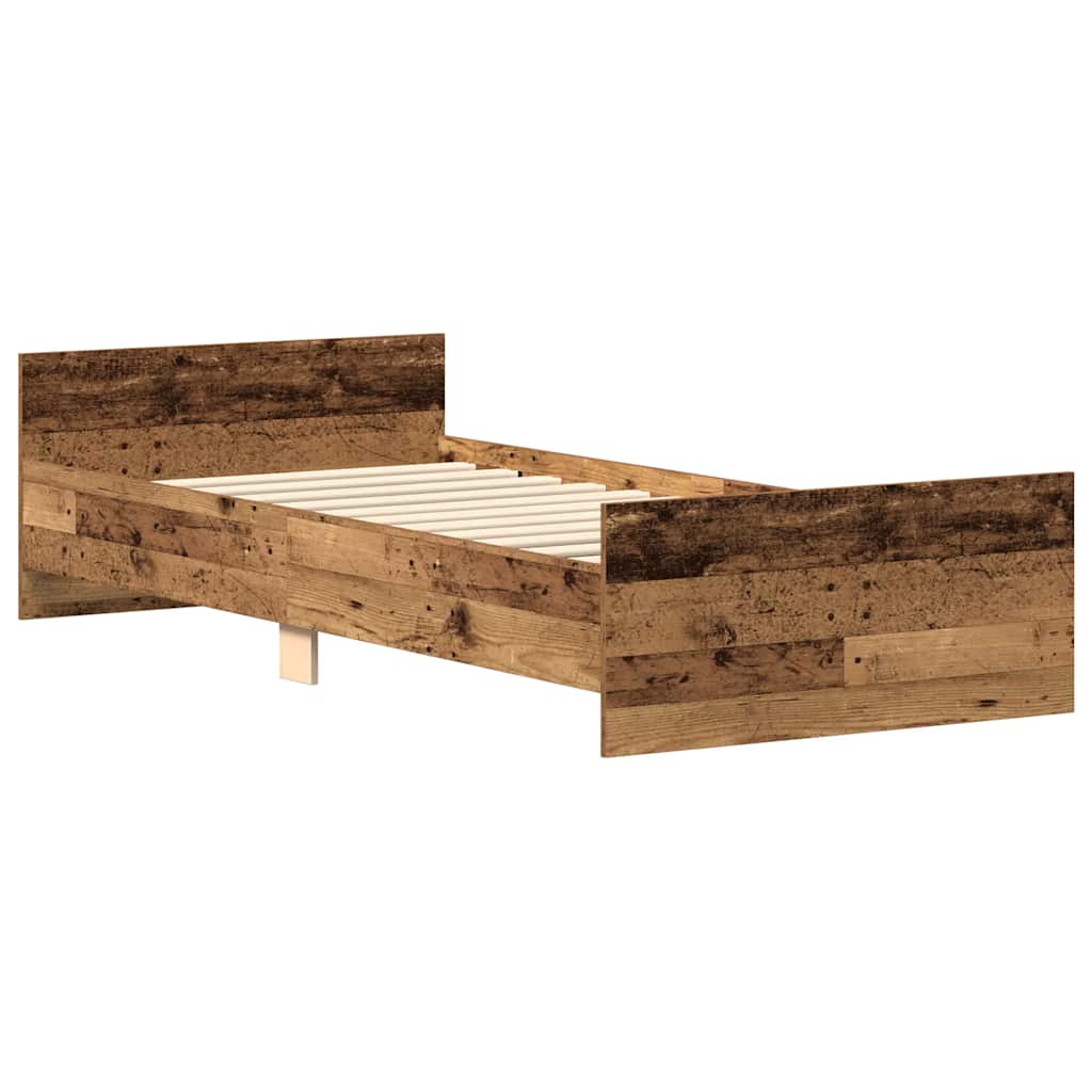 Giroletto senza Materasso Legno Antico 90x190cm in Truciolato 857478