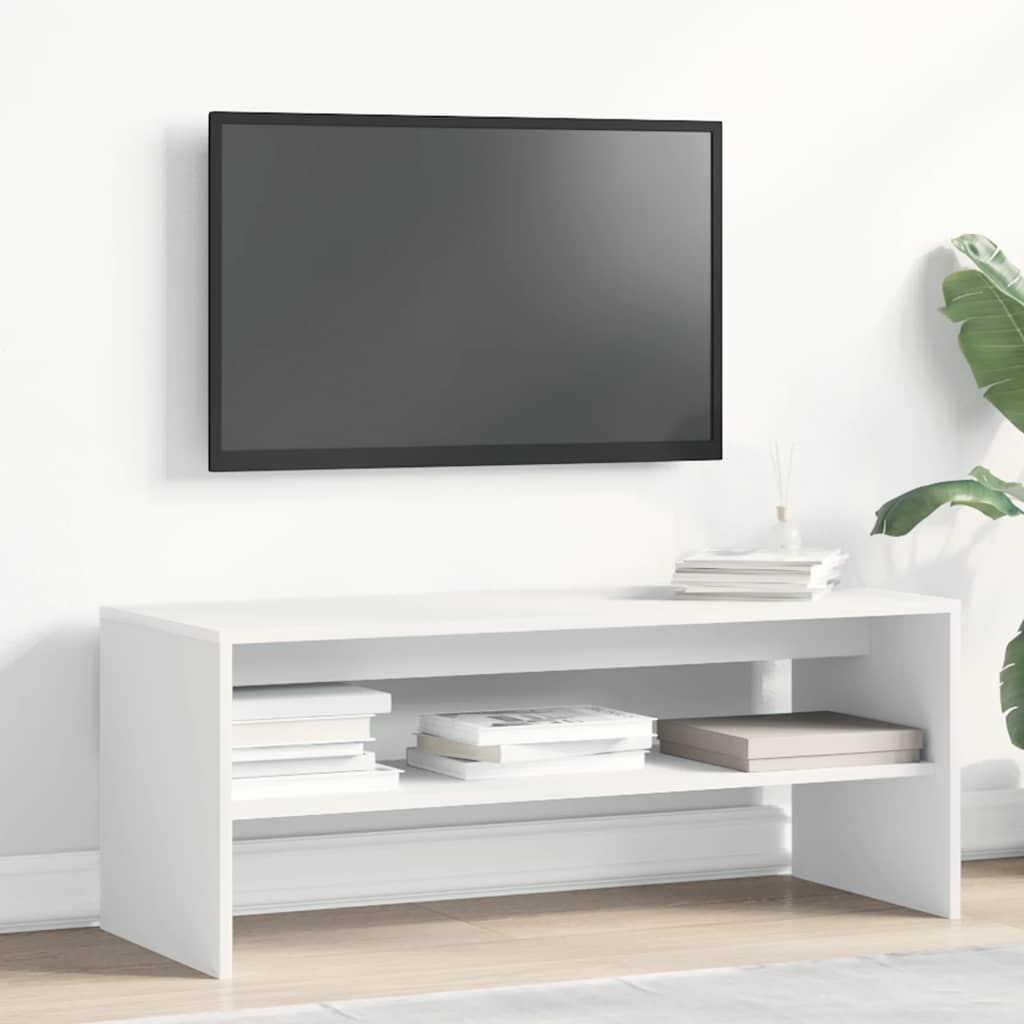 Mobile Porta TV-Mobile per TV-Credenza TV Bianco 100x40x40 cm in Legno Multistrato