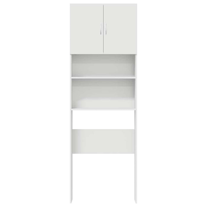 Mobile Lavatrice Bianco 64x24x190 cm in Legno Multistrato 859127
