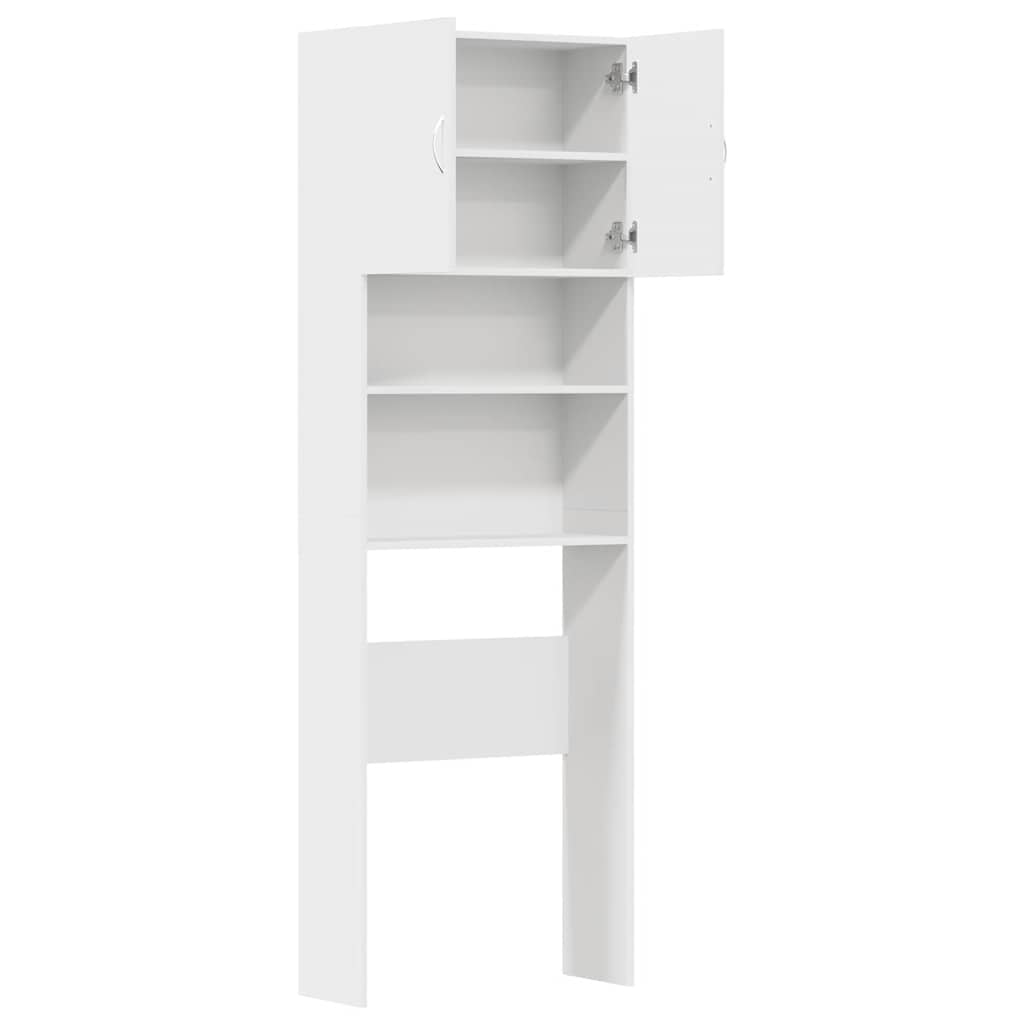 vidaXL Mobile Lavatrice Bianco 64x24x190 cm in Legno Multistrato