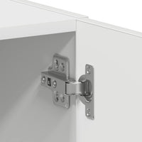 Mobile Lavatrice Bianco 64x24x190 cm in Legno Multistrato 859127