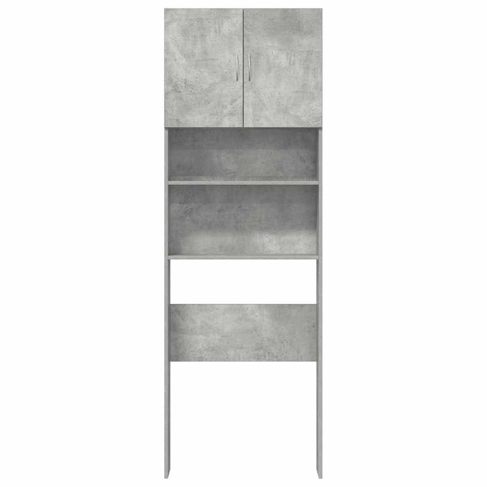 Mobile Lavatrice Grigio Cemento 64x24x190 cm Legno Multistrato 859130