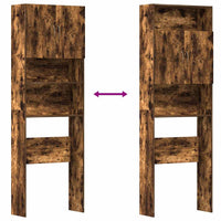 Mobile Lavatrice Rovere Fumo 64x24x190 cm Legno Multistrato 859131