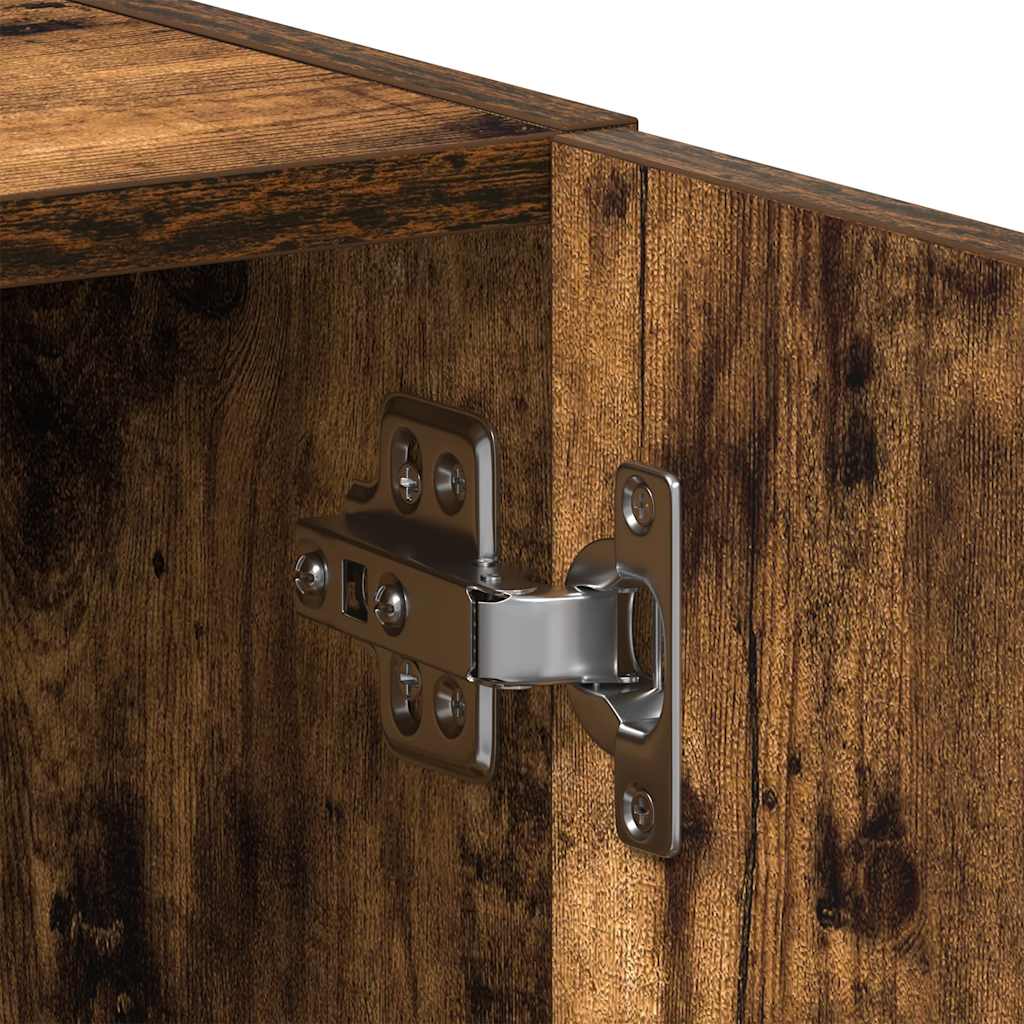 Mobile Lavatrice Rovere Fumo 64x24x190 cm Legno Multistrato 859131