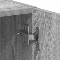 vidaXL Mobile Lavatrice Grigio Sonoma 64x24x190 cm Legno Multistrato