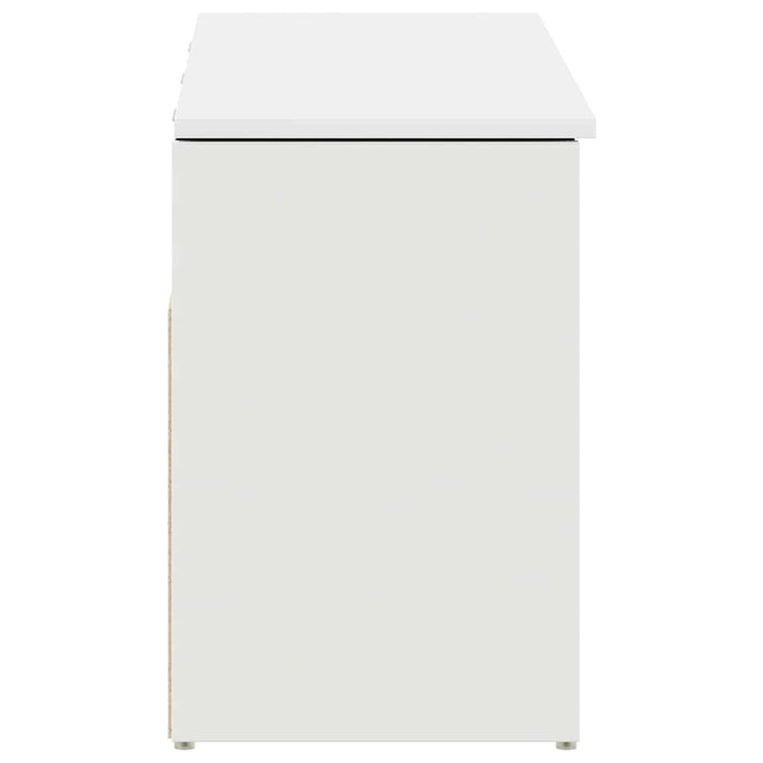 Scarpiera Bianca 102x30,5x45 cm in Legno Multistrato