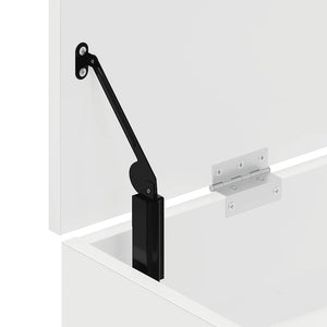 Scarpiera Bianca 102x30,5x45 cm in Legno Multistrato