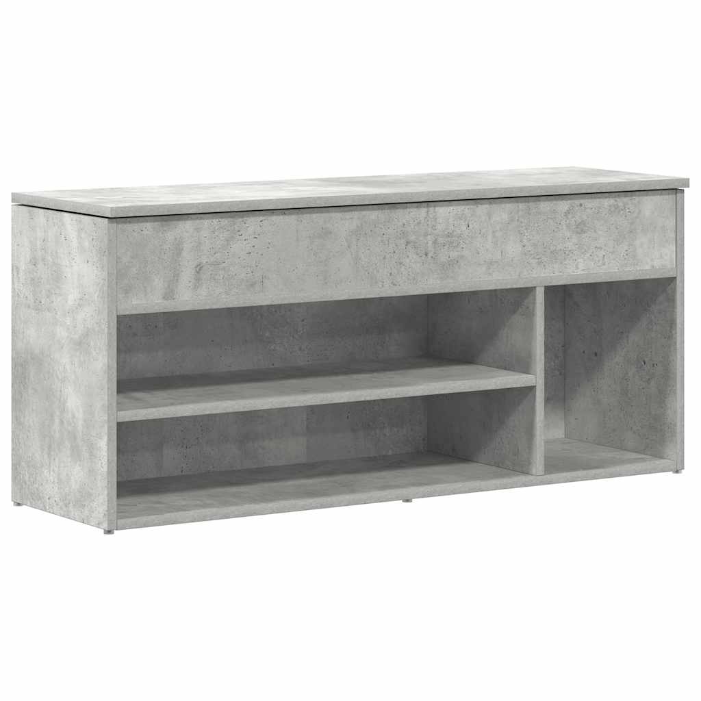 Scarpiera Grigio Cemento 102x30,5x45 cm in Legno Multistrato 859139