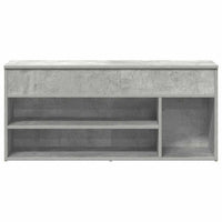 Scarpiera Grigio Cemento 102x30,5x45 cm in Legno Multistrato 859139
