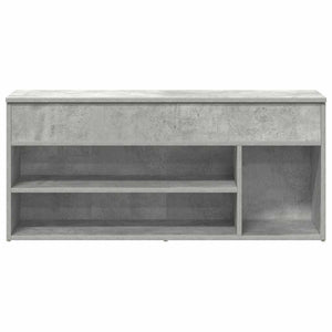 Scarpiera Grigio Cemento 102x30,5x45 cm in Legno Multistrato 859139