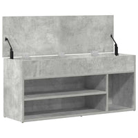 Scarpiera Grigio Cemento 102x30,5x45 cm in Legno Multistrato 859139