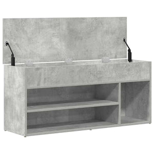 Scarpiera Grigio Cemento 102x30,5x45 cm in Legno Multistrato 859139