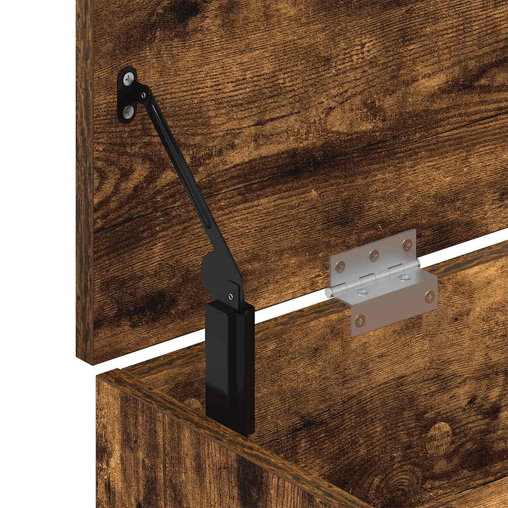 Scarpiera Rovere Fumo 102x30,5x45 cm in Legno Multistrato