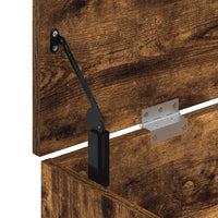 Scarpiera Rovere Fumo 102x30,5x45 cm in Legno Multistrato