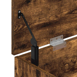 Scarpiera Rovere Fumo 102x30,5x45 cm in Legno Multistrato