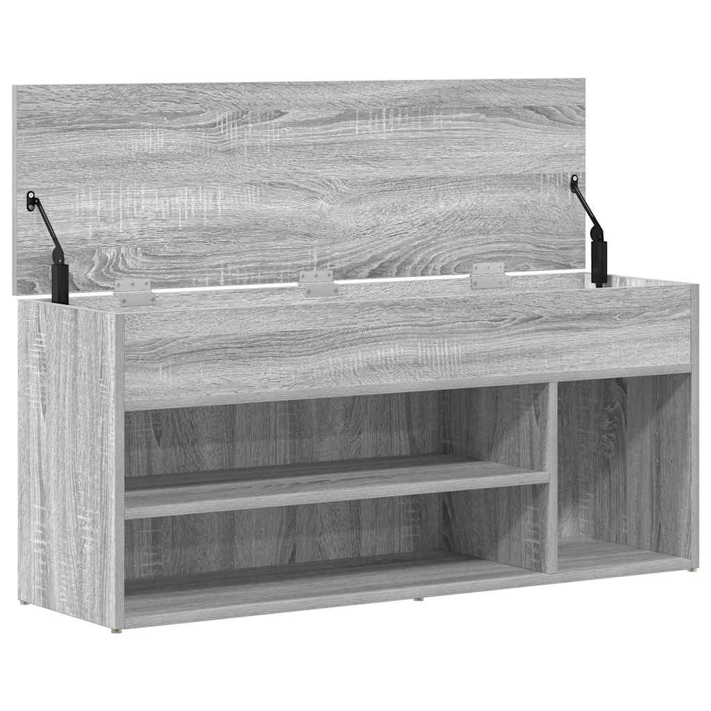 Scarpiera Grigio Sonoma 102x30,5x45 cm in Legno Multistrato 859141
