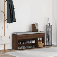 Scarpiera Rovere Marrone 102x30,5x45 cm in Legno Multistrato