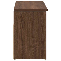 Scarpiera Rovere Marrone 102x30,5x45 cm in Legno Multistrato