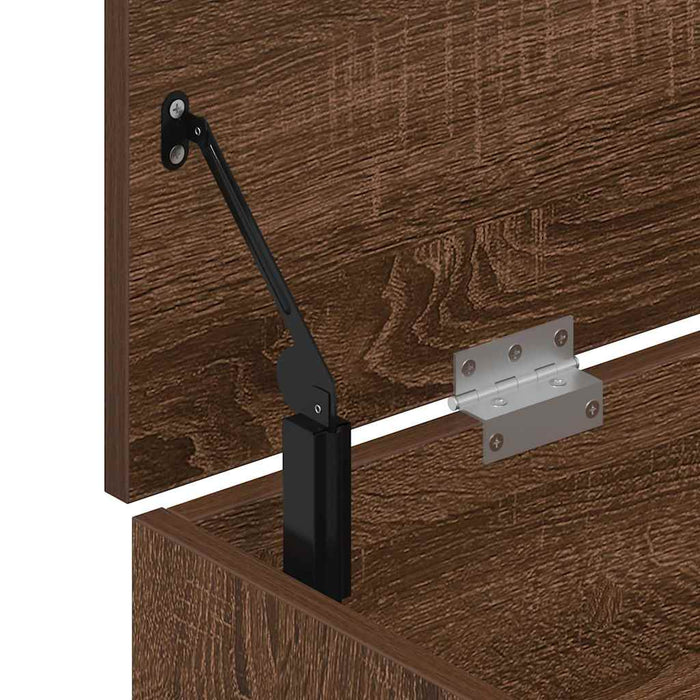 Scarpiera Rovere Marrone 102x30,5x45 cm in Legno Multistrato