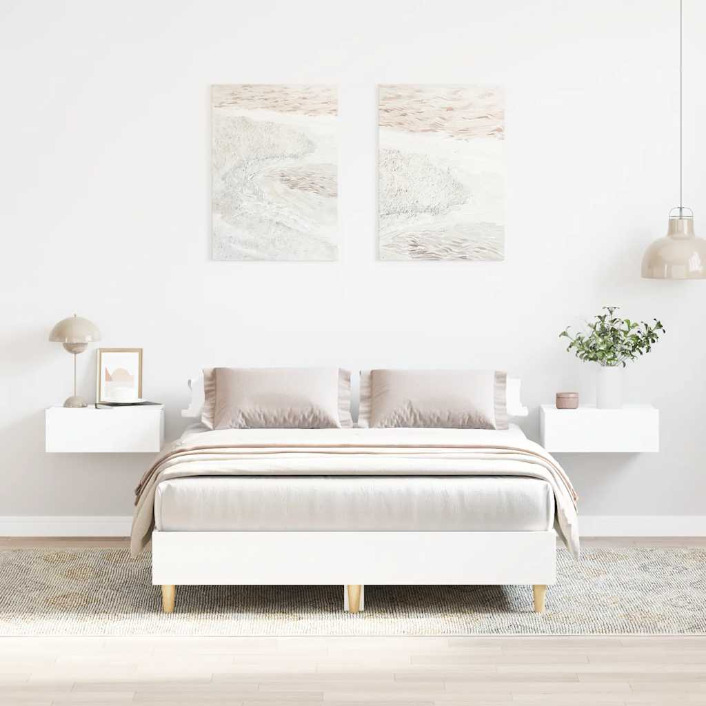 Giroletto senza Materasso-Struttura Letto Bianco 120x200 cm Legno Multistrato