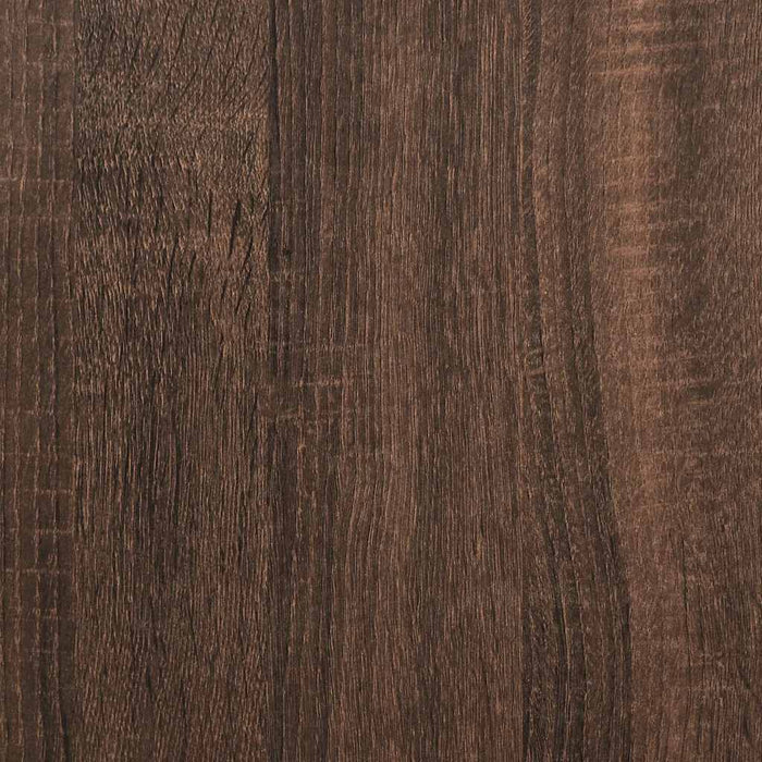 Giroletto senza Materasso-Struttura Letto Rovere Marrone 100x200 cm Truciolato 207727