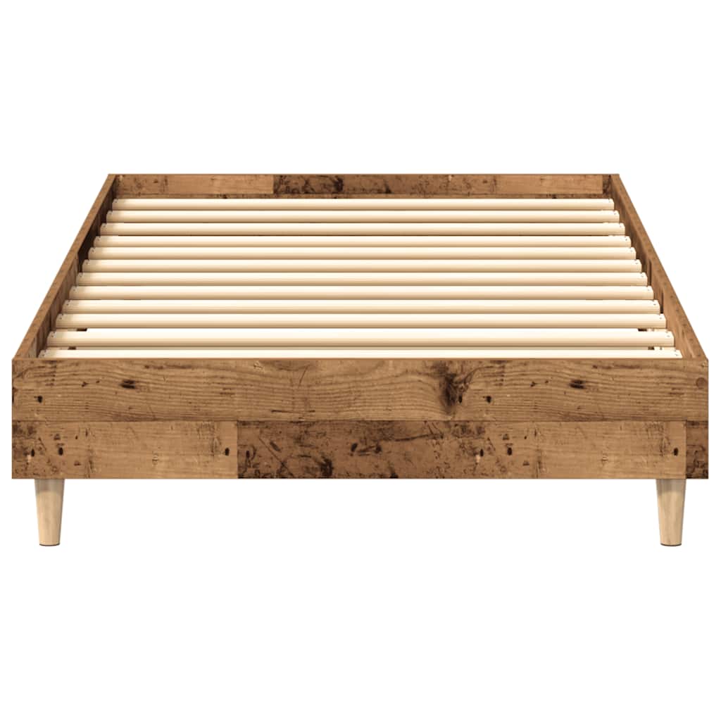 Giroletto senza Materasso-Struttura Letto Legno Antico 100x200 cm in Truciolato