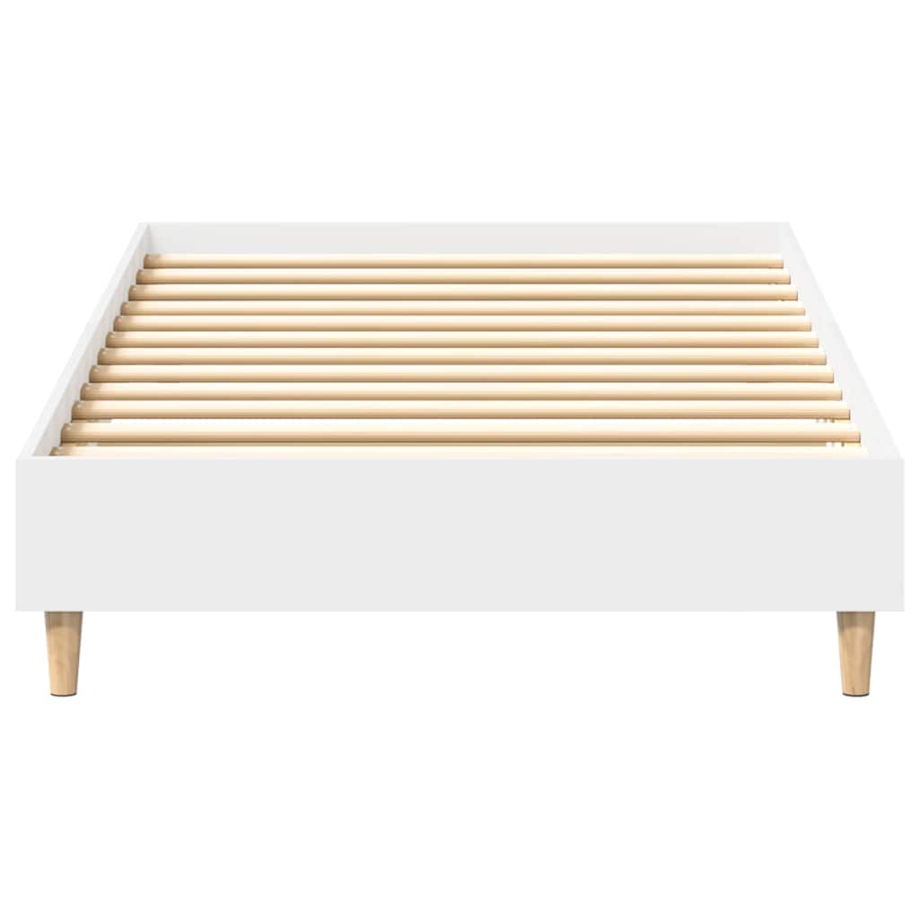 Giroletto senza Materasso-Struttura Letto Bianco 90x200 cm in Legno Multistrato