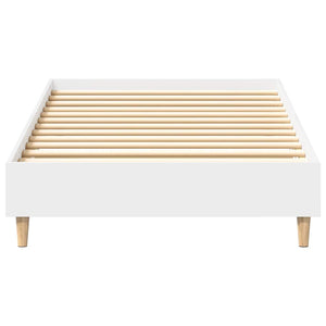 Giroletto senza Materasso-Struttura Letto Bianco 90x200 cm in Legno Multistrato
