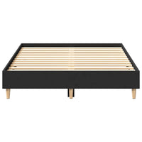 Giroletto senza Materasso-Struttura Letto Nero 120x190 cm in Legno Multistrato