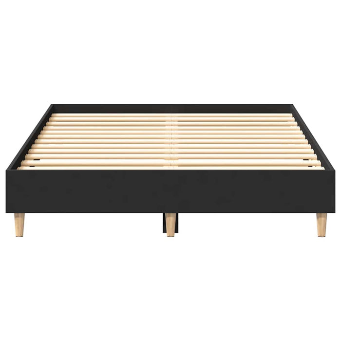 Giroletto senza Materasso-Struttura Letto Nero 120x190 cm in Legno Multistrato