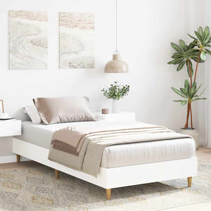 Giroletto senza Materasso-Struttura Letto Bianco 90x190 cm in Legno Multistrato